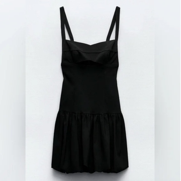 ZARA BALLOON MINI DRESS NWT - Picture 14 of 16